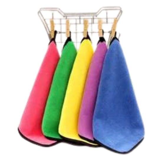 Microfiber hand towels 600GSM| Pack of 5 |Multicolor